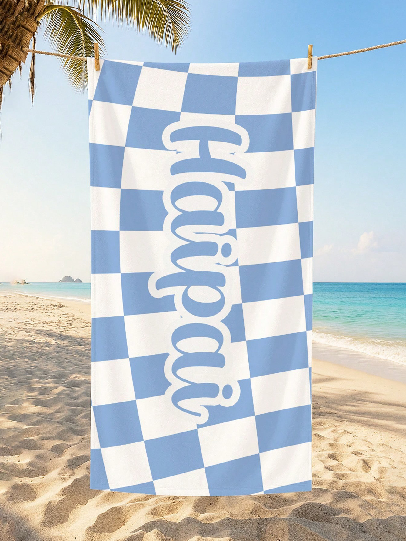 Personalized Monogram Beach Towel